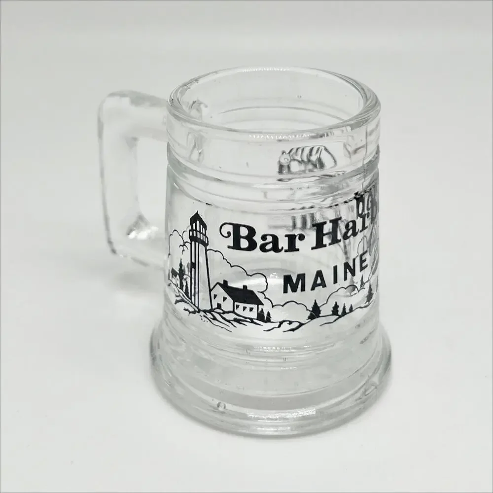 Vintage Lot of 5 Collectible State Souvenir Shot Glasses Mini Steins Barware